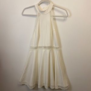 Super Cute Lulus white fit and flare dress